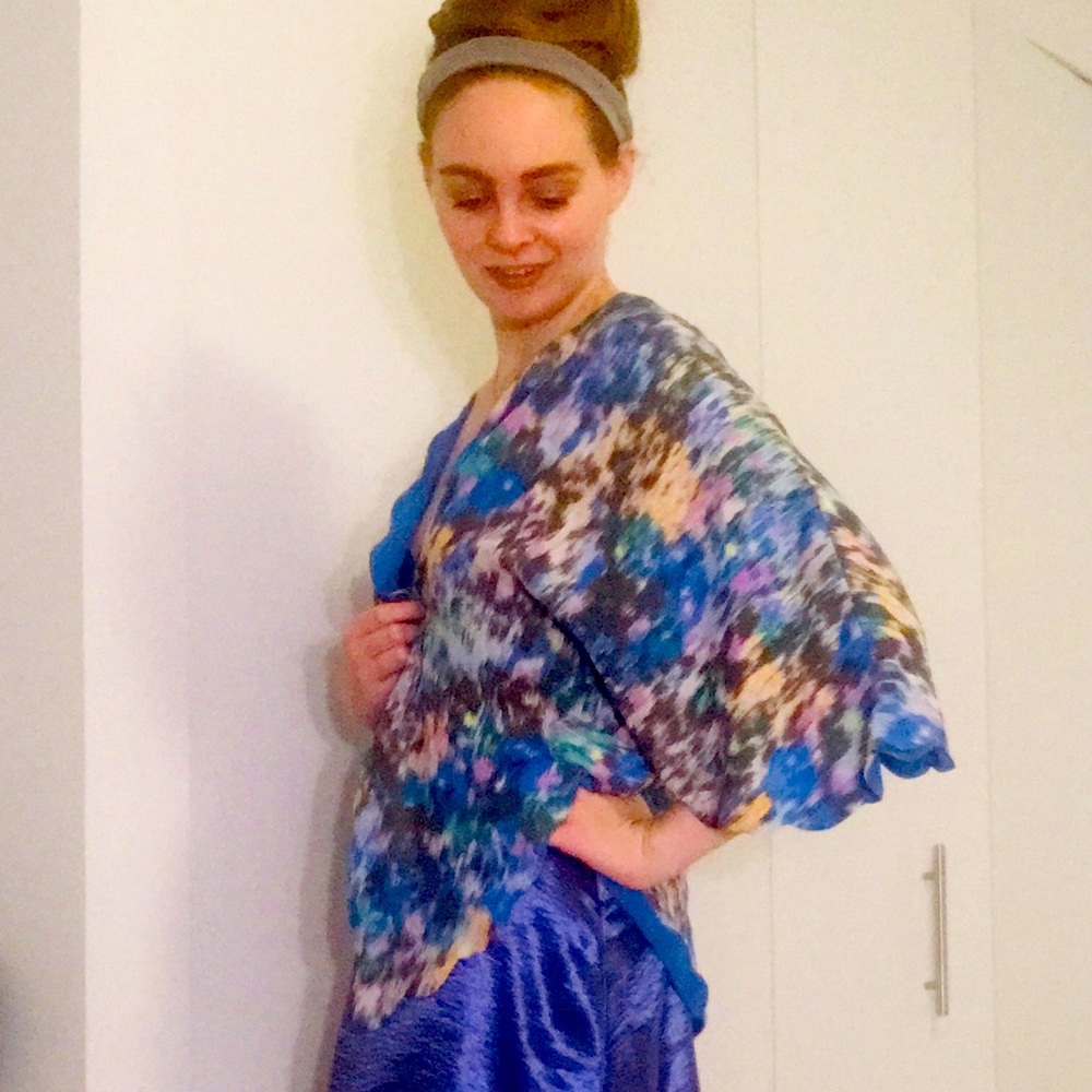 Kimchi Blue From Urban Outfitters Shawl/Shrug, with Scalloped Opening